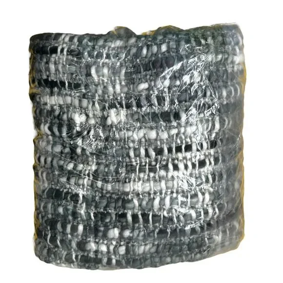 POTTERY BARN TEXTURED BASKETWEAVE THROW 50 X 60"‎ ~ OLIVE TWEED GRAY - Picture 4 of 5